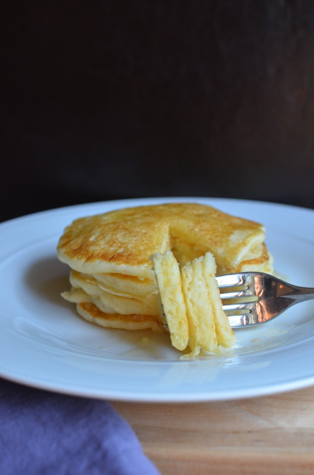 Playing with Flour Tender pancakes with a secret ingredient