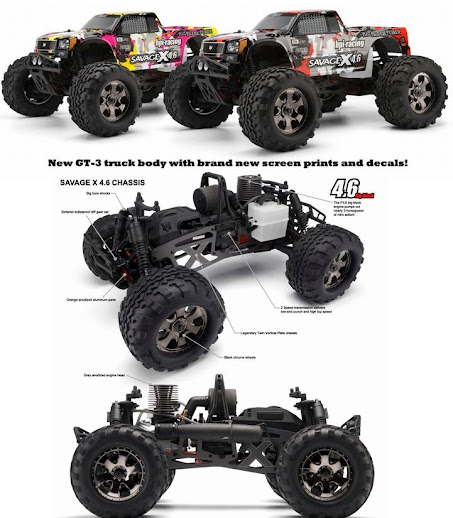 HPI SAVAGE 4.6 NITRO 1/8 RTR (Click sobre la imagen para caracteristicas)