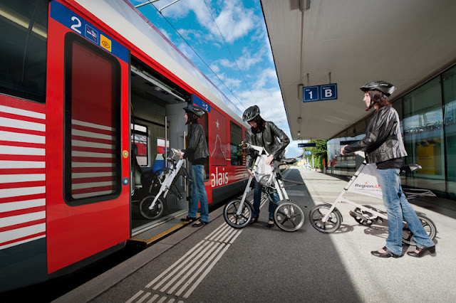 RegioBike: trem e bicicleta dobrável na Suíça