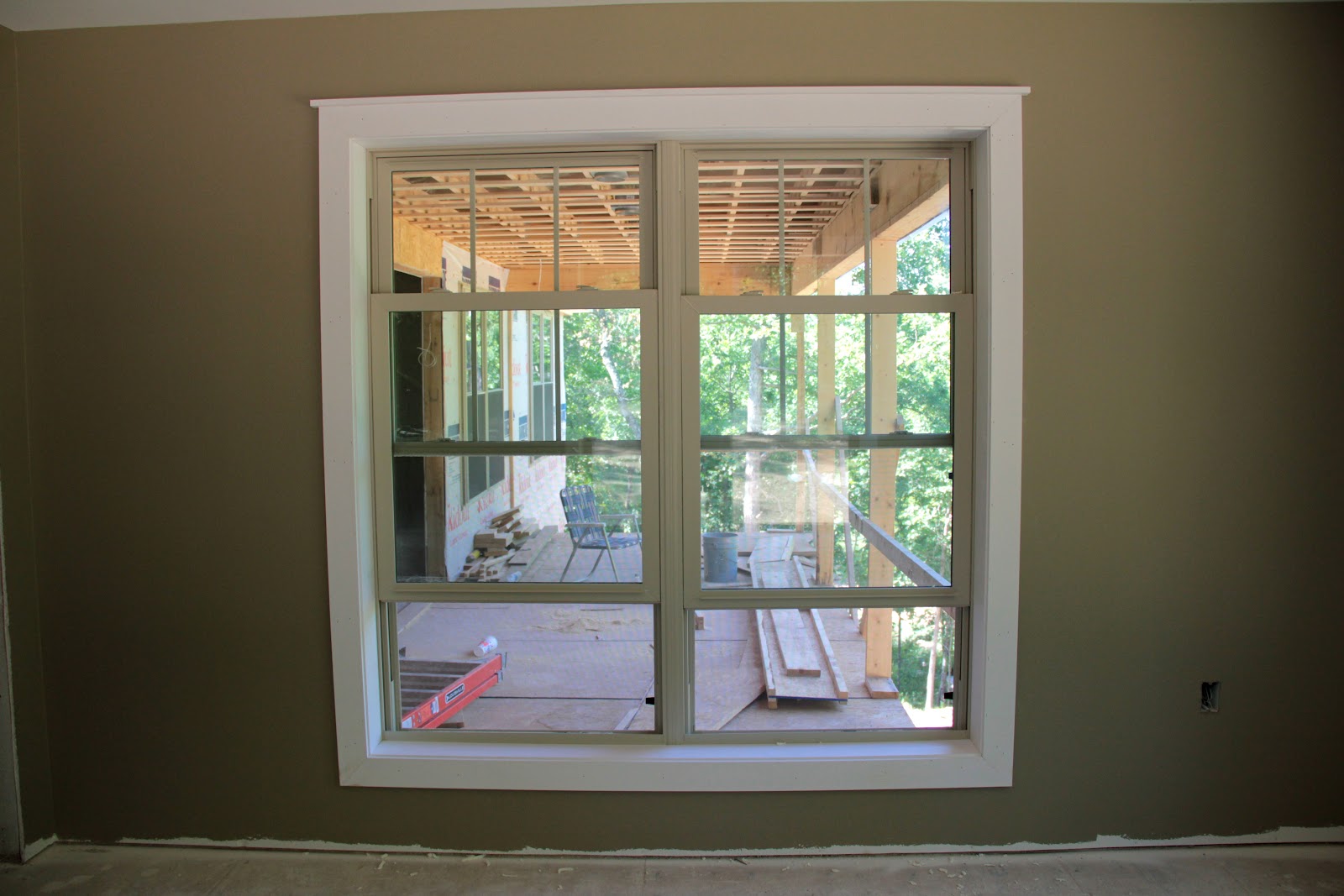 Modern Window Trim Styles Sunroom window with the casing