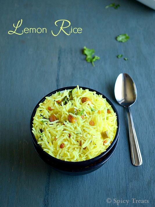 Spicy Treats Lemon rice / Easy Lunch Box recipe