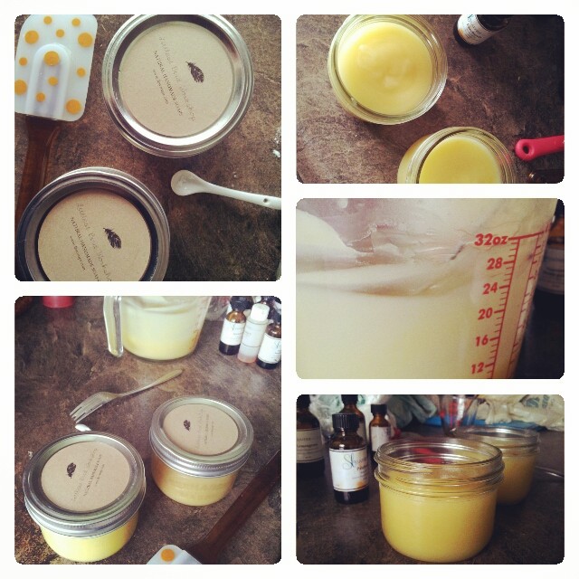 * DIY body lotion Tutorial {great for massages too!}