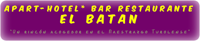 APART-HOTEL* RESTAURANTE EL BATAN