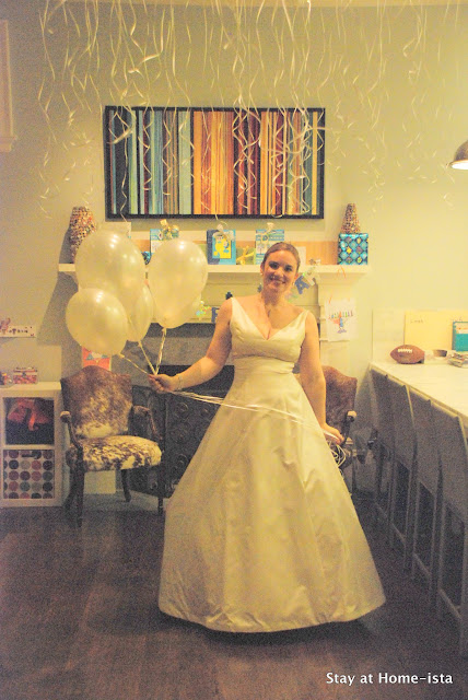 wear your wedding dress again for an anniversary party