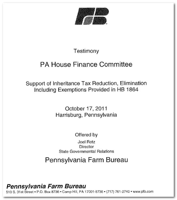 You may have to read this about Pennsylvania Inheritance Tax Rates