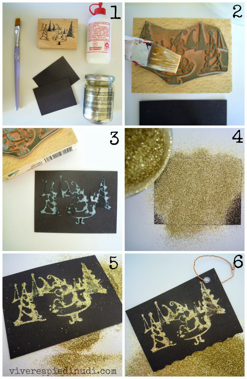 Vivere a piedi nudi living barefoot Come applicare brillantini a un quadro