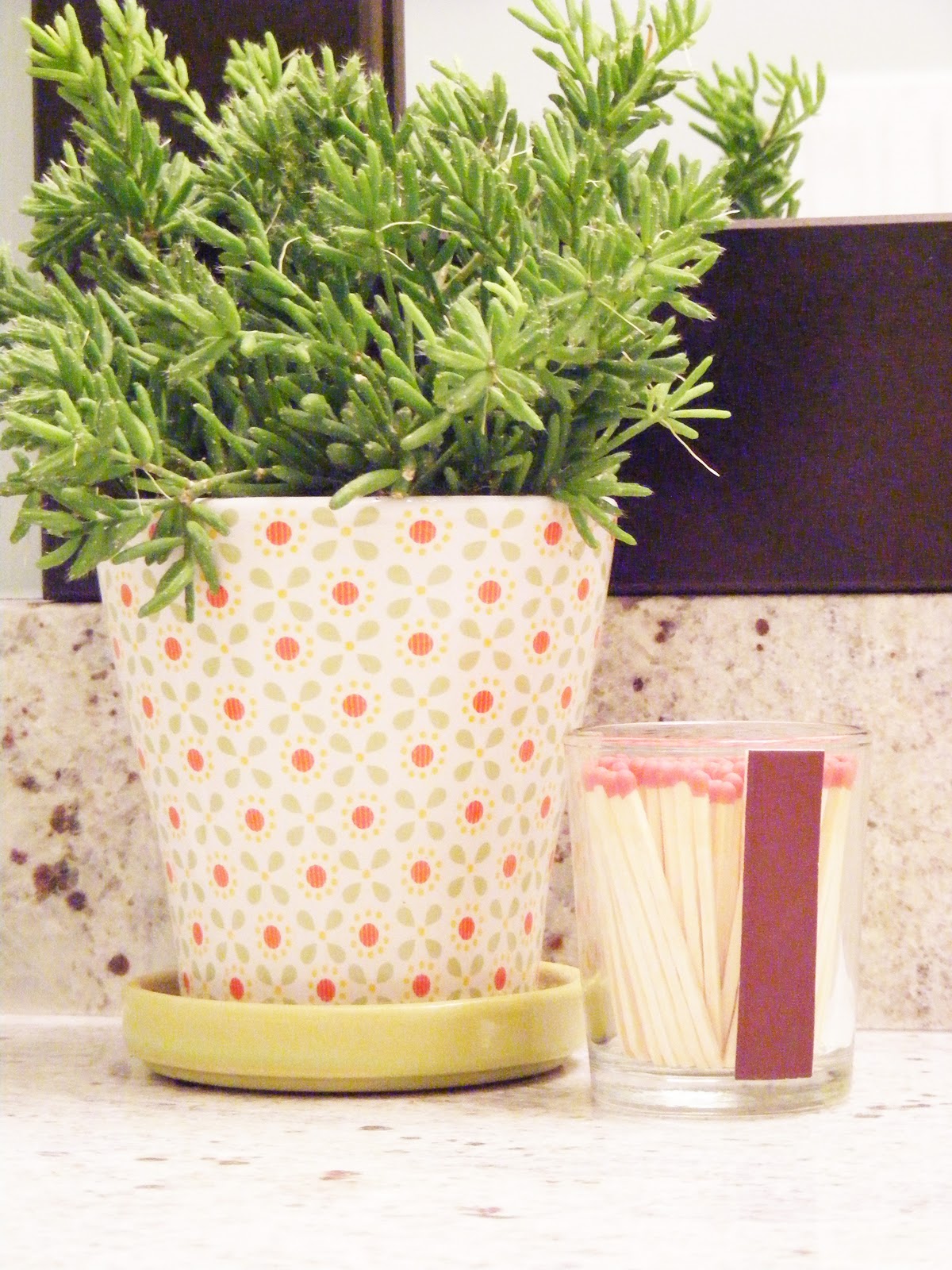 Mini Manor Blog Matches in the Bathroom