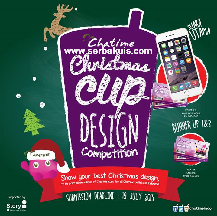 Kontes Desain Cup Chatime Hadiah iPhone & Voucher 2 Juta Kontes Desain Cup Chatime Hadiah iPhone & Voucher 2 Juta