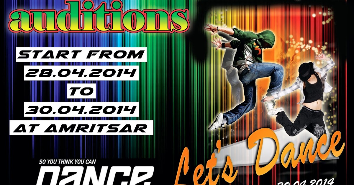dance audition flyer template