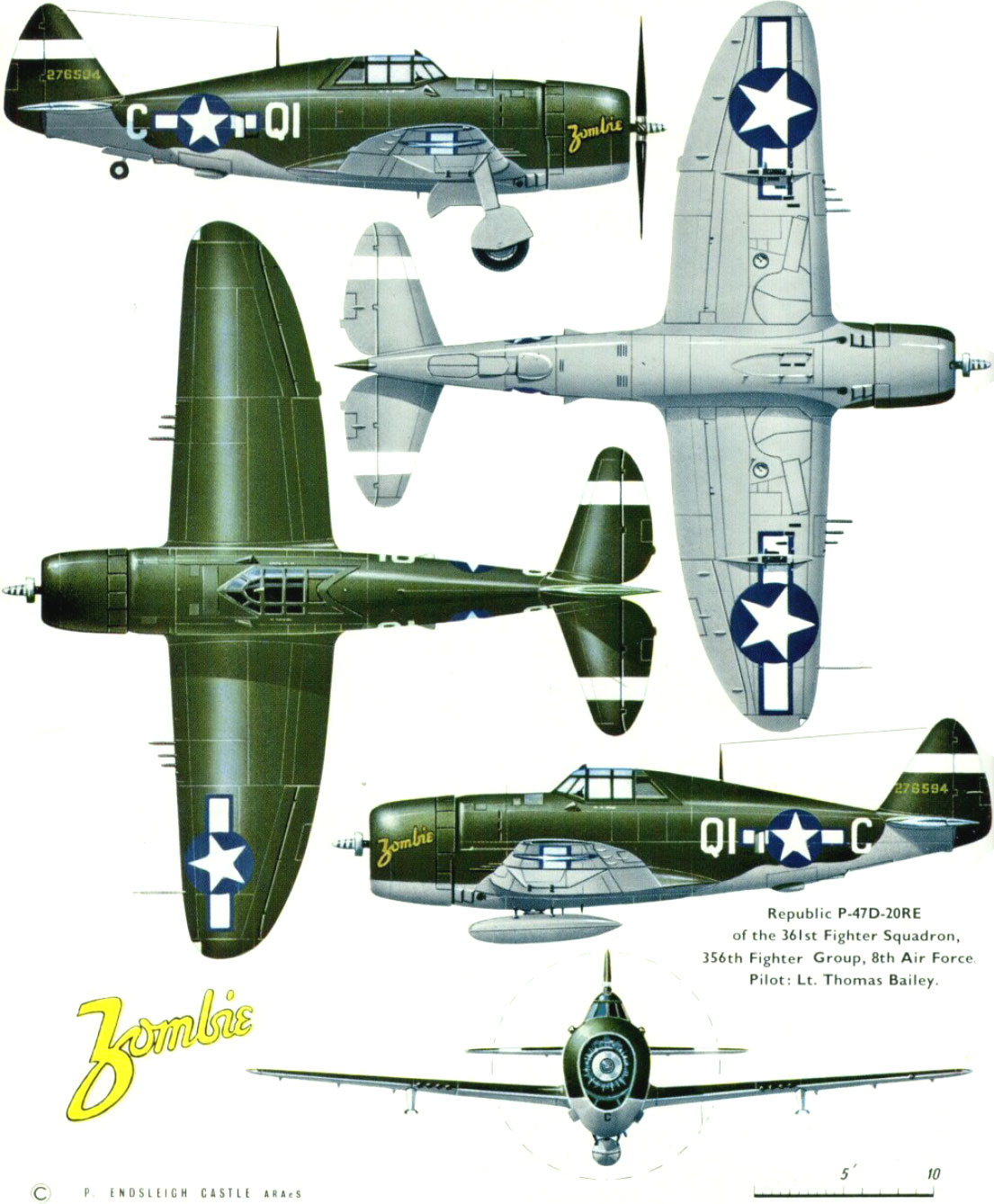 Dunham Southwest 1:72 listo modelo Easy Model p-47d Razorback flown by William D