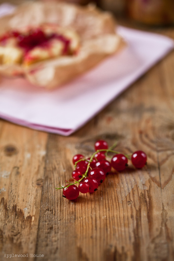 kleine Johannisbeer Buttermilch Kuchen aus dem Glas