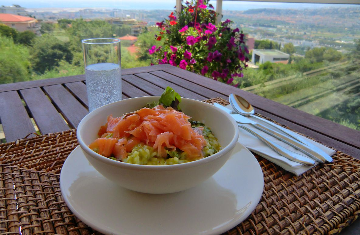 Green risotto recipe Hiking and Cooking in the South of France