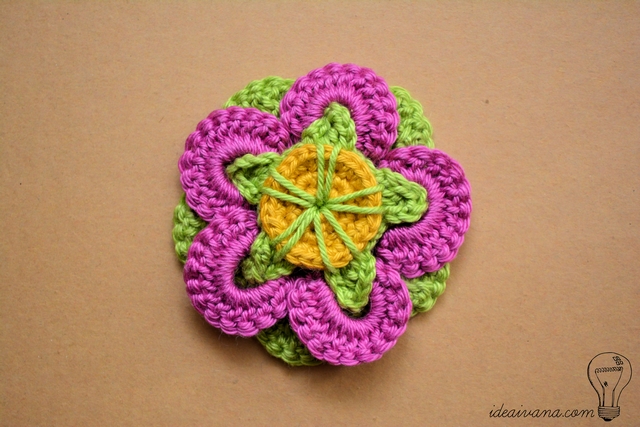 funky flower crochet pattern