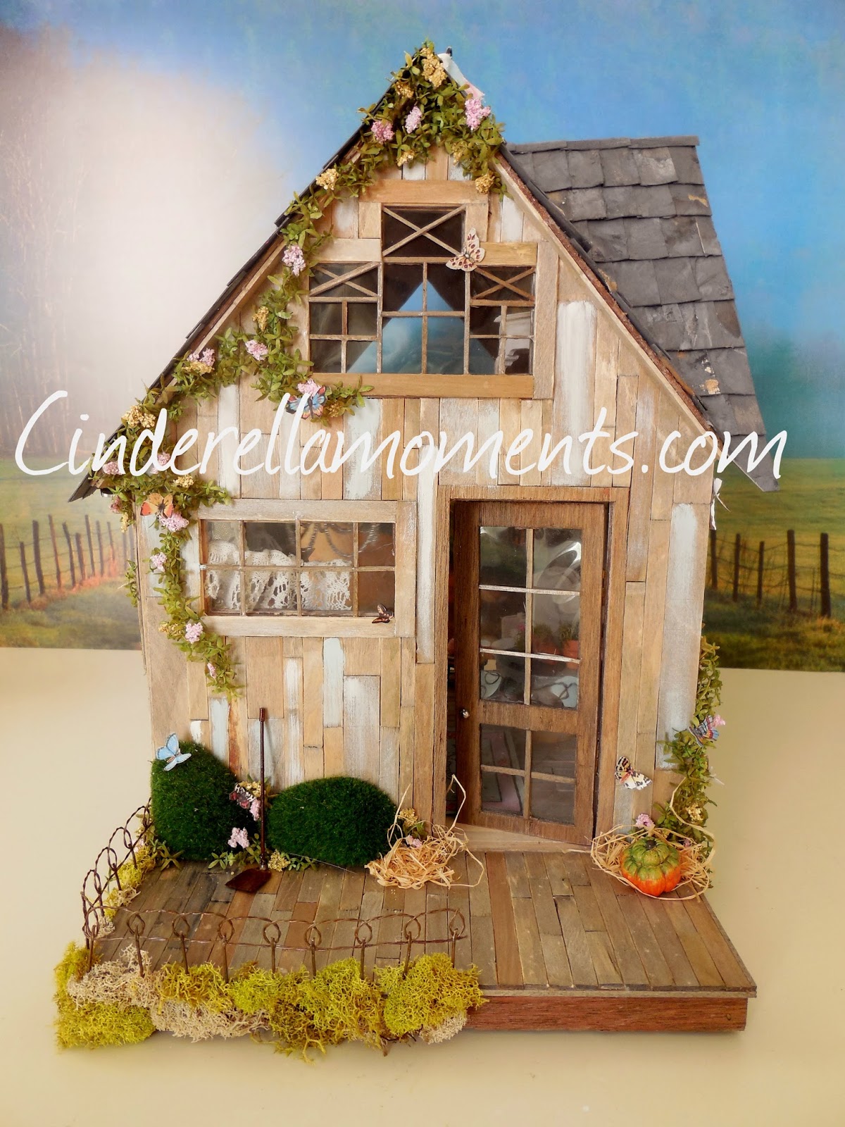 Cinderella Moments Butterfly Cottage Custom Dollhouse