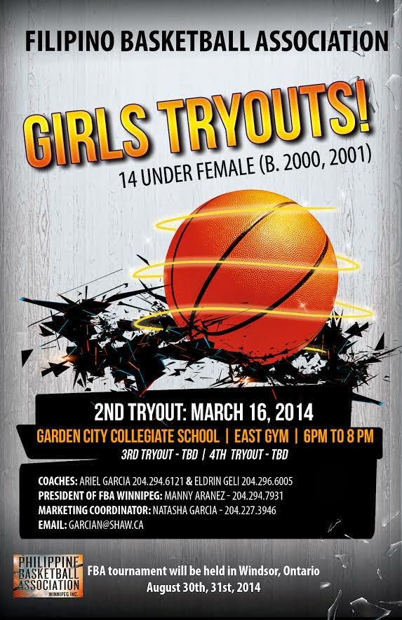 TRYOUT NUMBER 2 Filipino Basketball Association to Host Open Tryouts