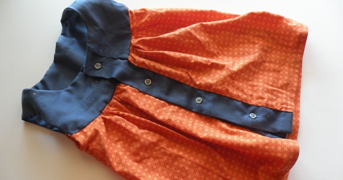 DeathByDenim A Baby Dress from Dad's shirt