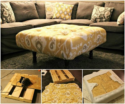 DIY Pallet Ottoman DIY Pallet Ottoman