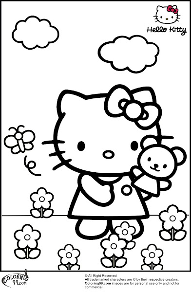 Hello Kitty Coloring Pages