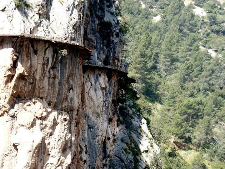 độ cao Caminito del Rey - con đường của nhà vua