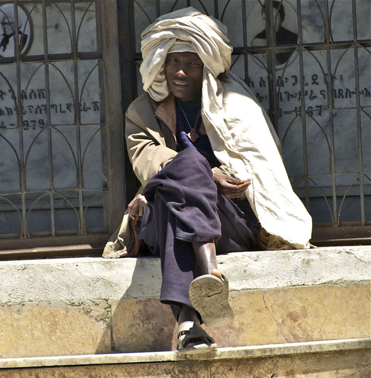 Pilger in Debre Libanos