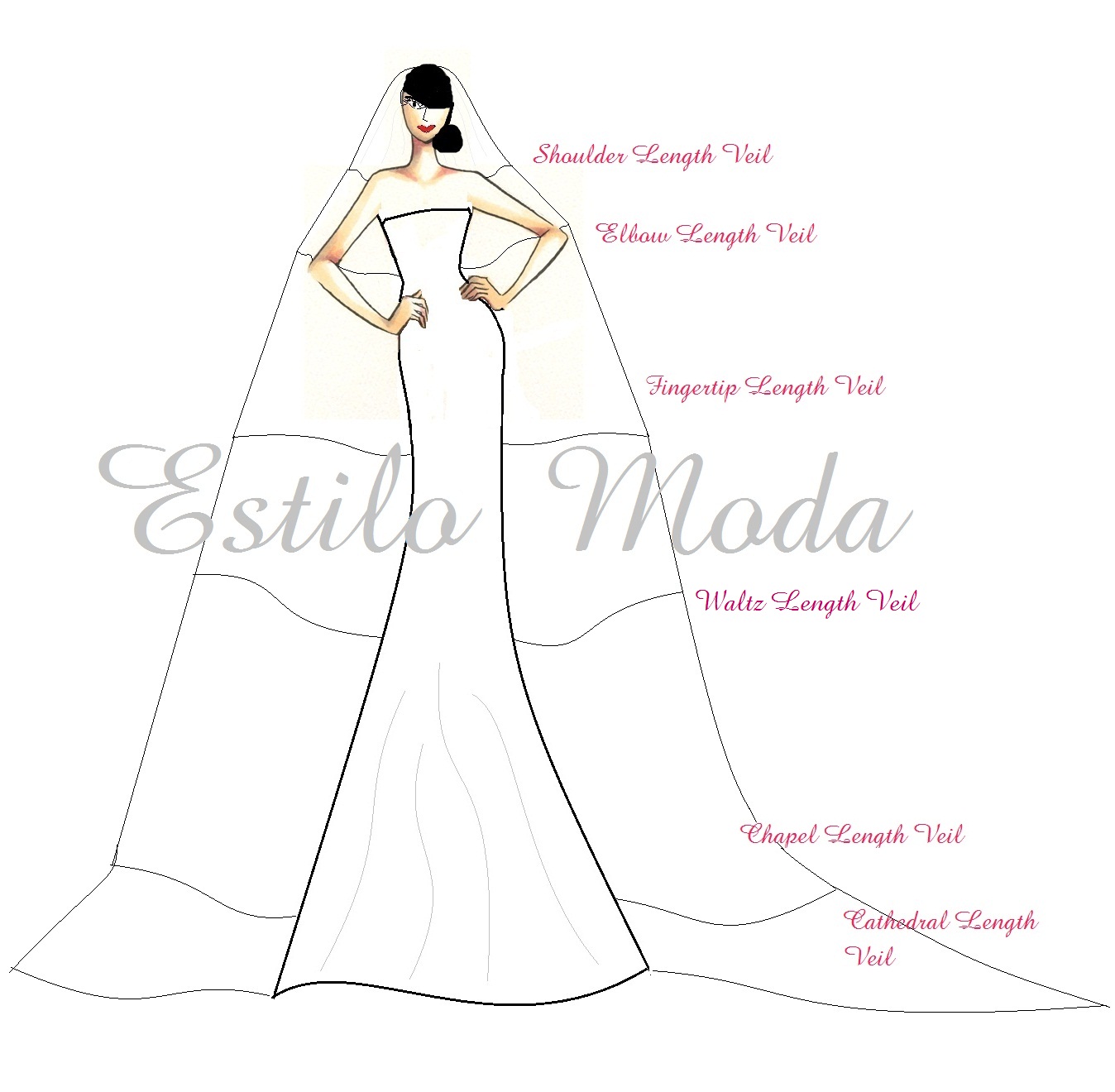 Estilo Moda Wedding Blog Bespoke Bridal Fashion For The How To Choose A Wedding Veil With Success