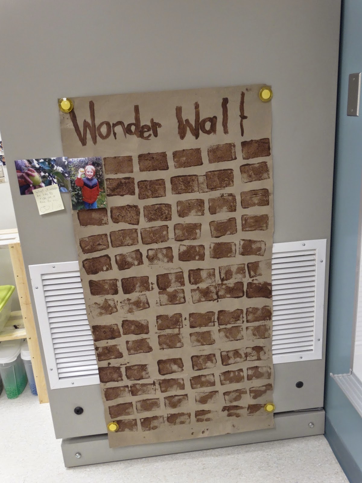Thinking and Learning in Kindergarten Wonder Wall