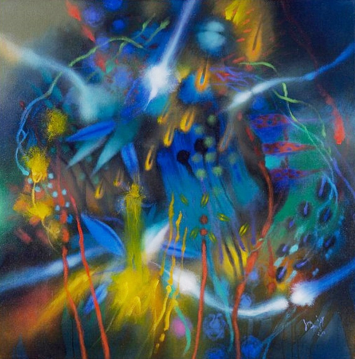 Cuadros, pinturas, oleos: Pintura al Óleo Abstracto