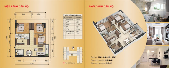 Thiết kế căn hộ 10C', 2C', 2A', 16A' Thiết kế căn hộ 10C', 2C', 2A', 16A'