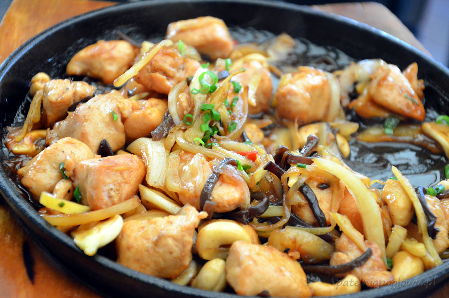 Mandarin, Warszawa, kuchnia chińska, Powsin, restauracja, kurczak z imbirem