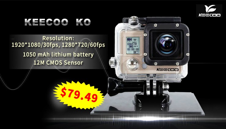 Keecoo KO 1080P Waterproof Sport Action camera on sale