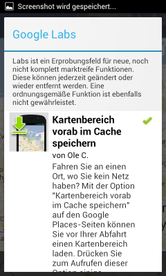 Ein Screenshot von Google Maps, das Kartenmaterial herunterlädt