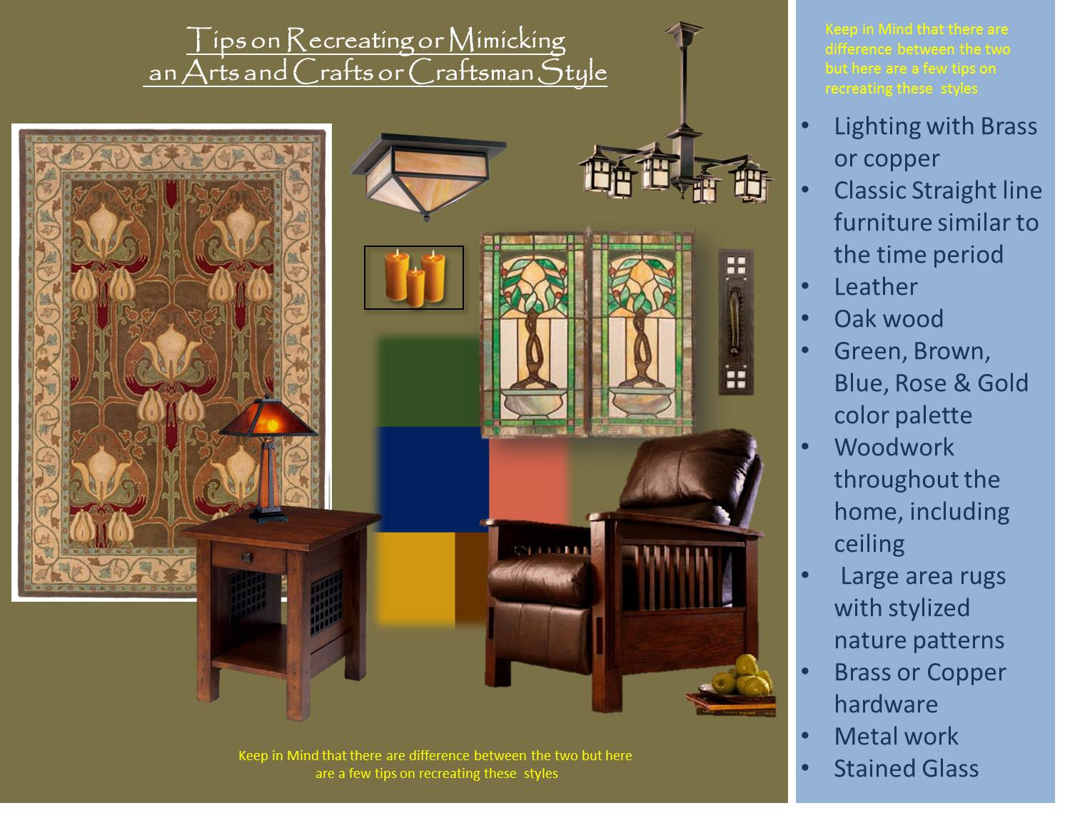 Ruth Zavala's Colors The Arts and Crafts Movement