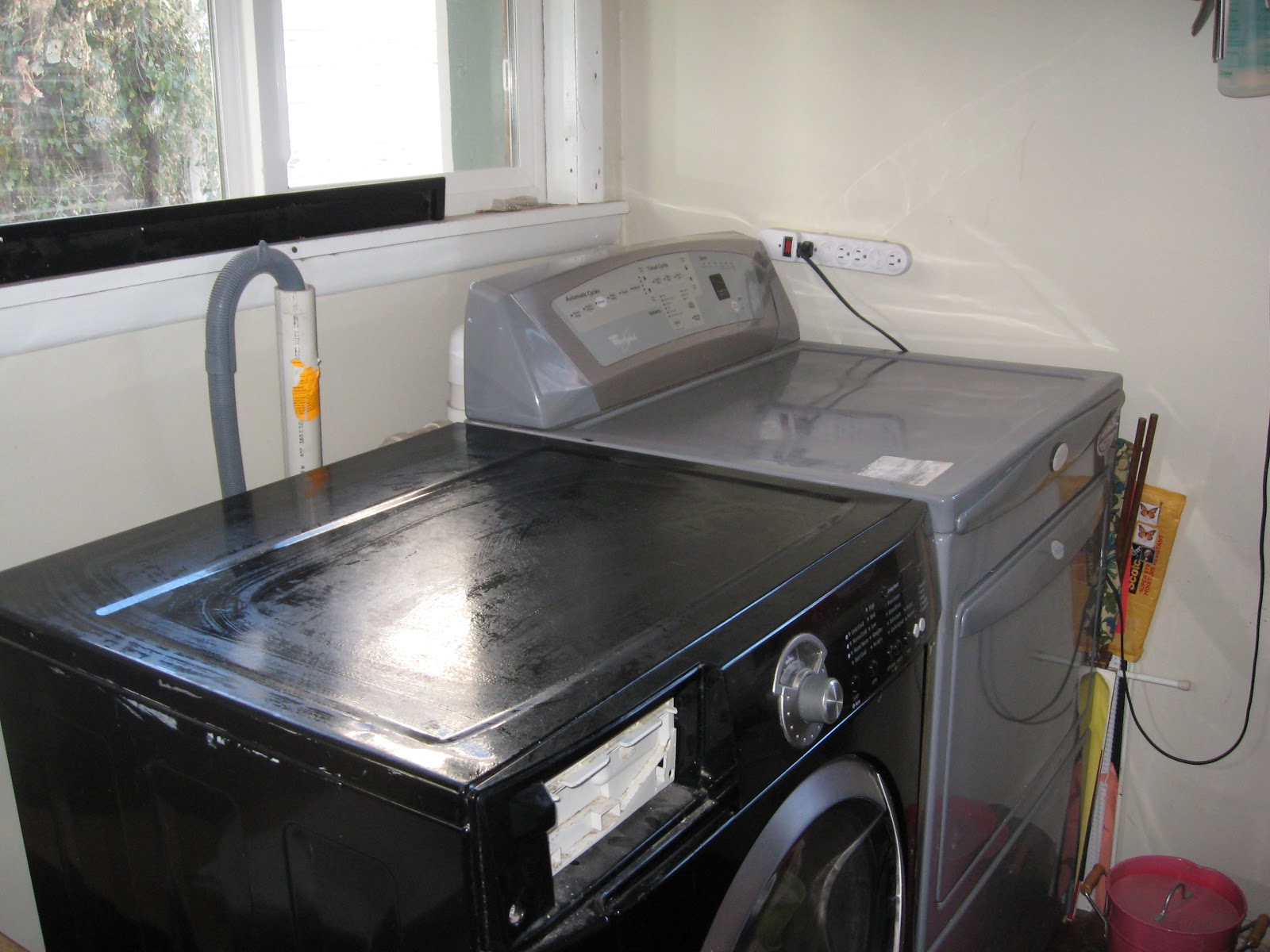Aprons and Apples Tutorial Make an Ironing Surface / Table on Your Washer and Dryer, and Line