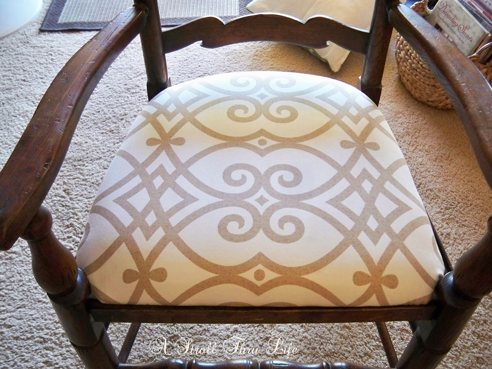 Replacing Rush Seats Upholstery Tutorial Step by Step A Stroll