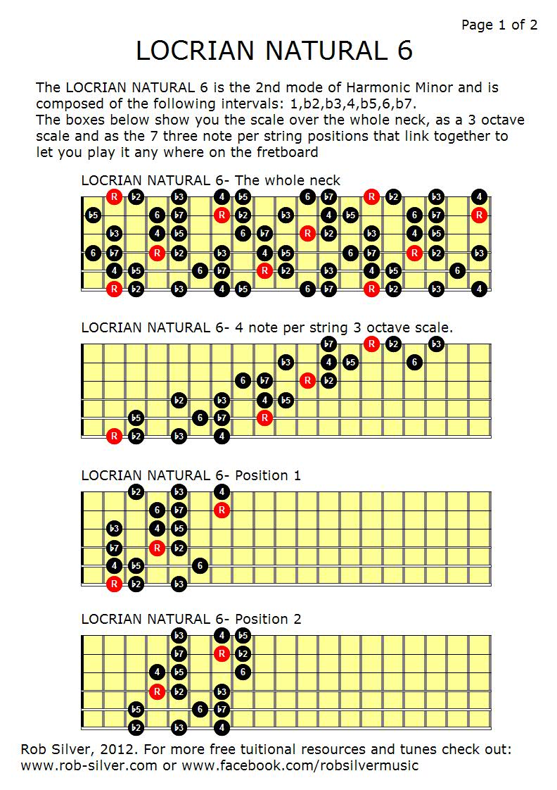 ROB SILVER LOCRIAN NATURAL 6