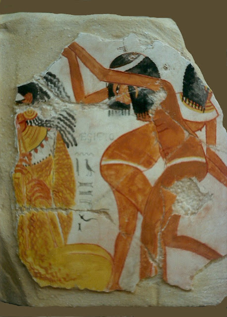 reproducción de fresco egipcio