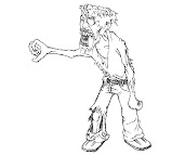 #11 Zombie Coloring Page