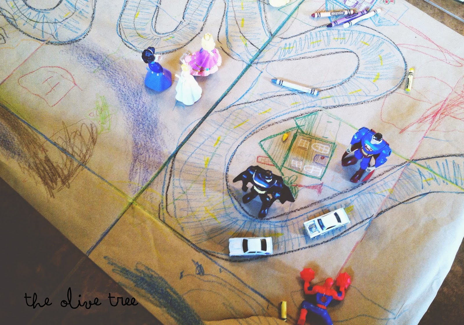 the olive tree brown packaging paper.