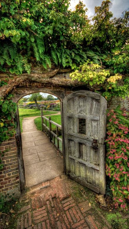 garden gate at barrington court barrington christmas trees