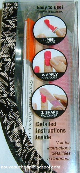 Sally Hansen Salon Effects Real Nail Polish Strips in Laced Up (left) and