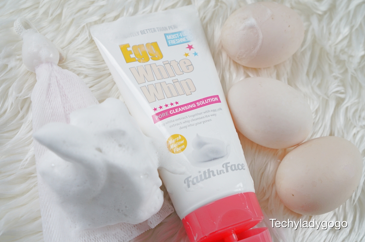 Faith in Face Egg White Whip Cleansing Foam รีวิว โฟมล้างหน้าผสมสารสกัดจากไข่ TechyLadyGogo