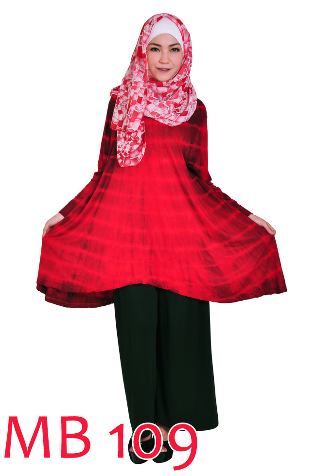 Tunik Umbrella Tie Dye Toko Online Baju Muslim Modern, Baju Muslim