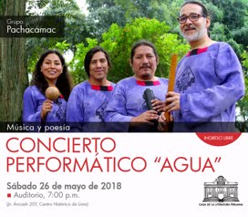 SAB 26 MAYO / "AGUA" CONCIERTO/NARRACION