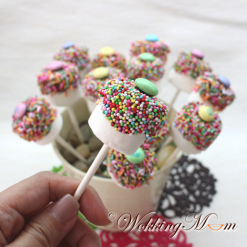 { Marshmallow Pops } 棉花棒棒糖 Recipes Recipe
