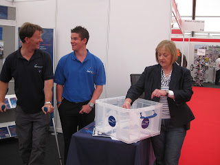 Mobility Choice Executive Director Jacqui Jones picks the winner of the Raffle