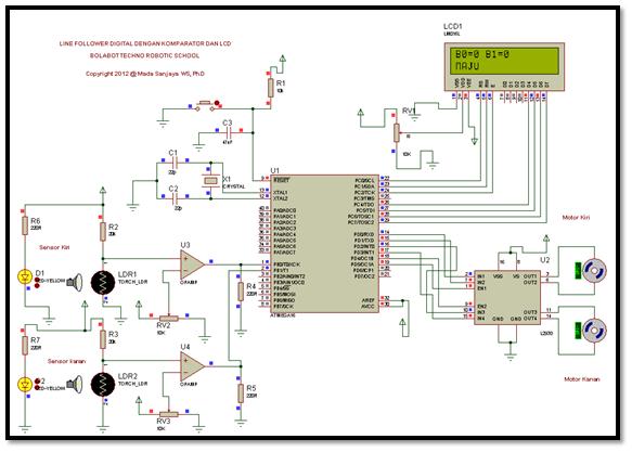 program line follower atmega16