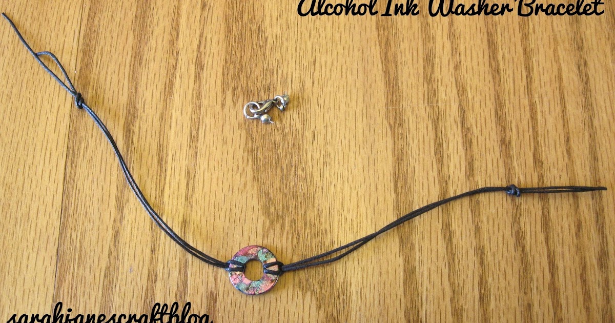 Sarah Jane's Craft Blog Alcohol Ink Washer Bracelet