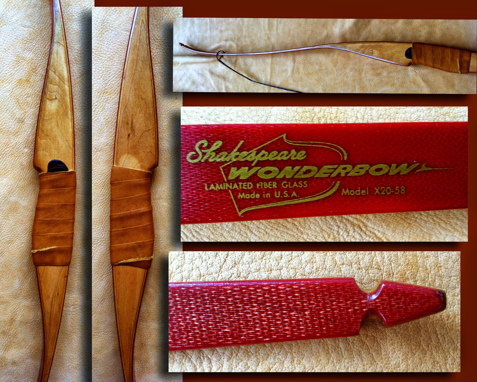 VINTAGE SHAKESPEARE / ROOT ARCHERY Shakespeare Longbows