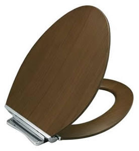 Kohler K-4761-CP Avantis Quiet-Close Elongated Toilet Seat With Quick-Release Polished Chrome Metal Hinges