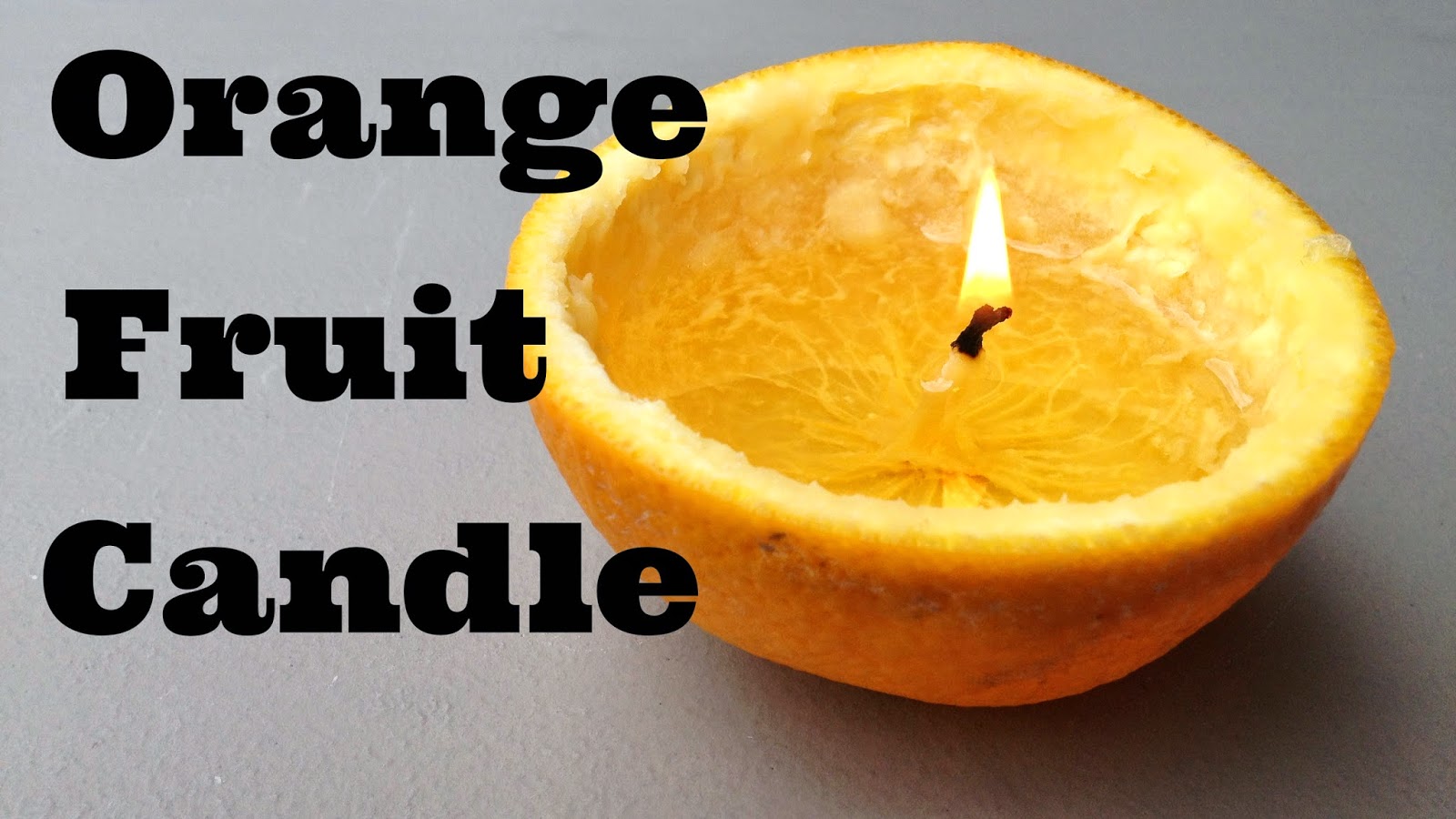 Turn an Orange into a Candle! [Fun Project] [survival tips] The Best